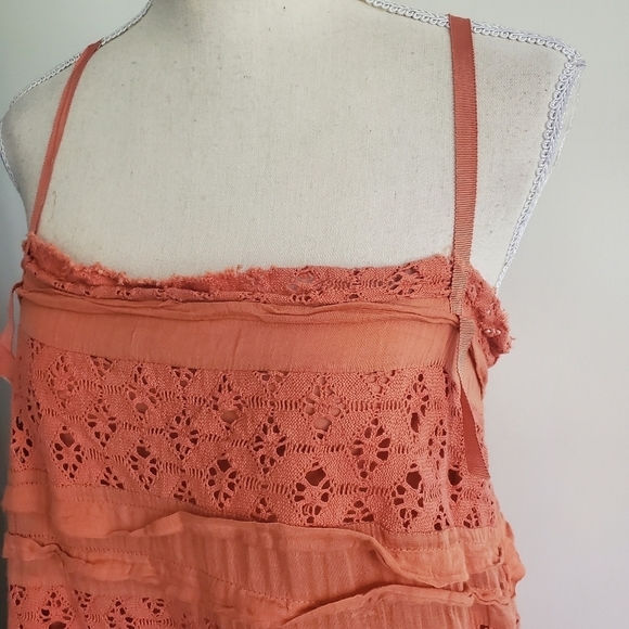 Free People Shailee Crochet Lace Ruffle Dress - Picture 3 of 10